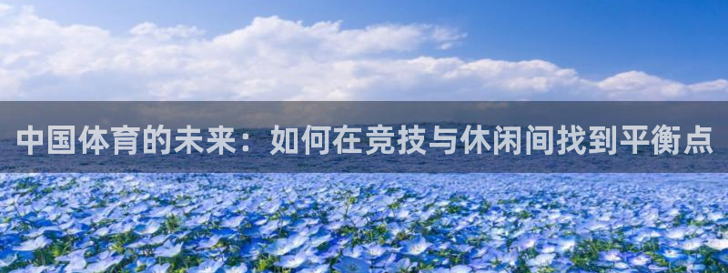 vsport体育：中国体育的未来：如何在竞技与休闲间找到平衡点